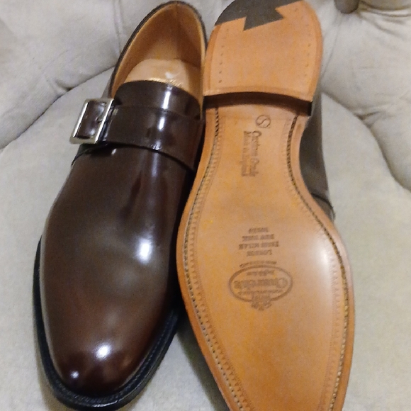 Church's Burgundy Polished Binder Monk Strap Shoes - Picture 9 of 12
